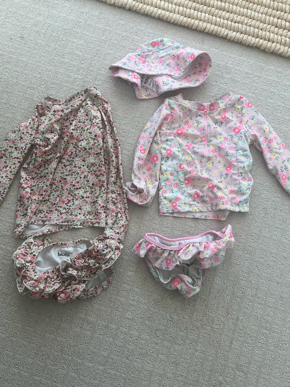 Molo Pink swim suit - Pastel Multi Floral Print